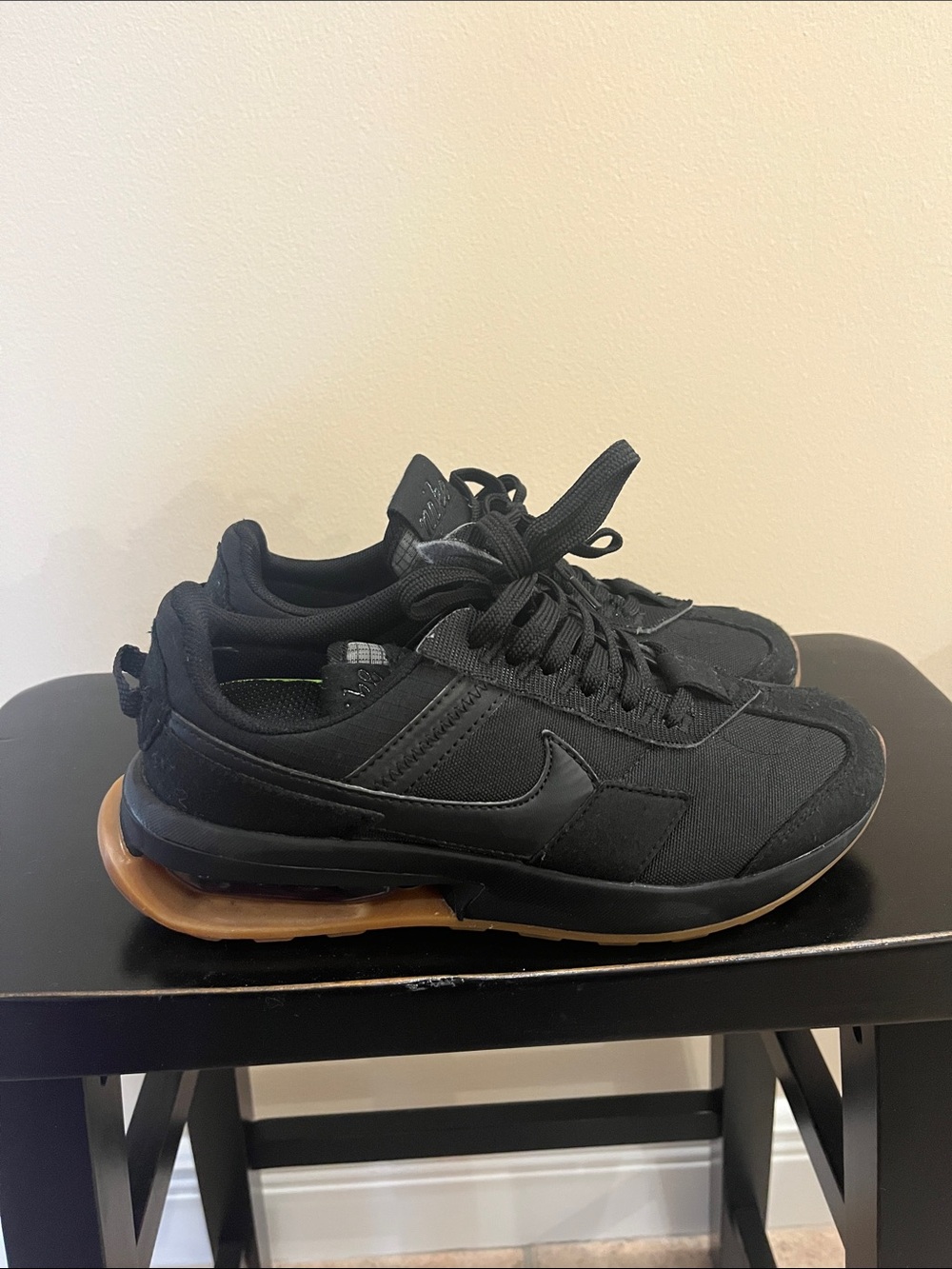 Black Sneakers with Gum Sole